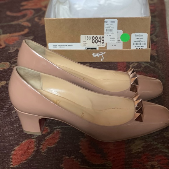 $325.00 - Christian Louboutin 39.5 (9.5B) Iriza 100 Nappy Shiny shoes. - Picture 1 of 6